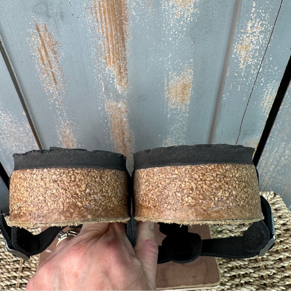 Birkenstock Gizeh Braided Oiled Leather Sandals Black Sz L8/M5 - Picture 16 of 16